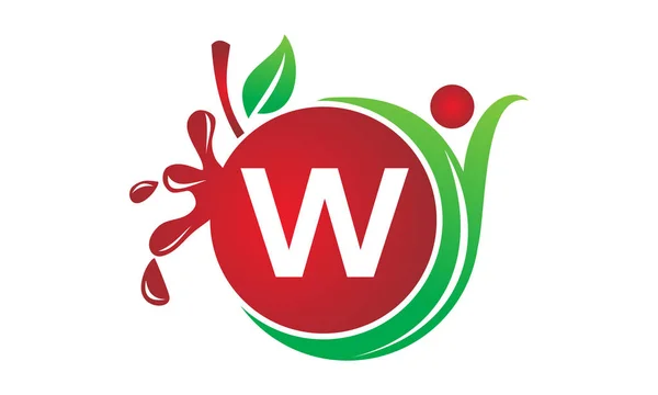 Χυμός φρούτων Υγεία Αρχική W — Διανυσματικό Αρχείο