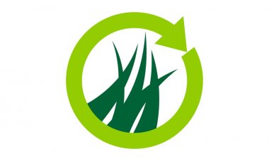 Yeşil proje Logo tasarım şablonu vektör