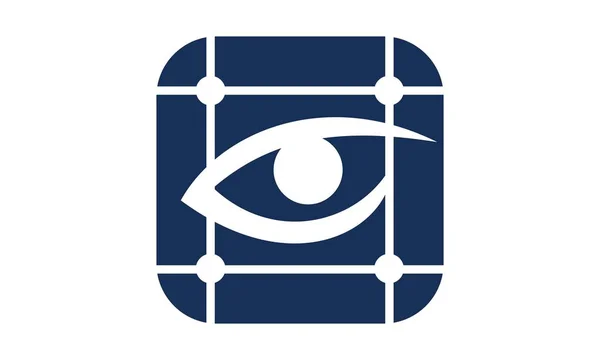 Escaneamento de grade de cuidados oculares —  Vetores de Stock