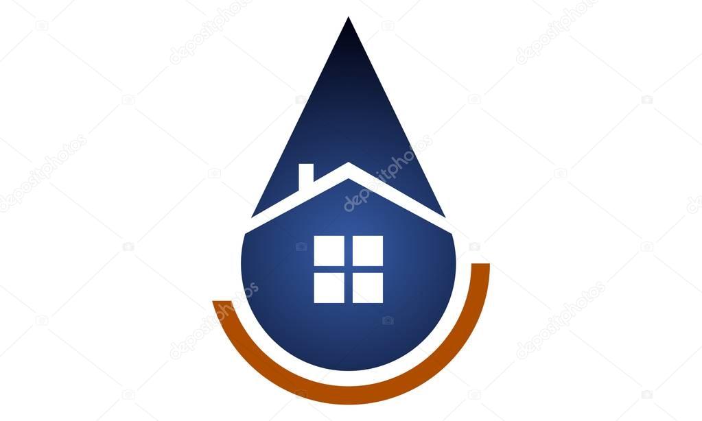 Gutters Home Service Logo Design Template Vector