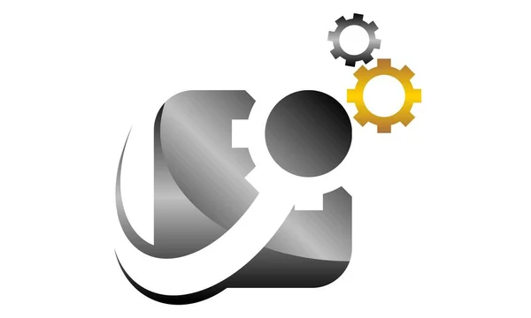 Speed Gear Logo tasarım şablonu vektör — Stok Vektör