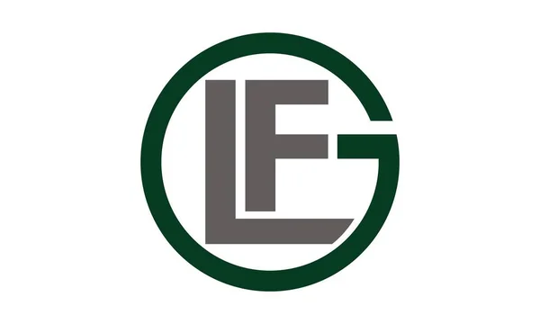Lettre GLF Logo — Image vectorielle