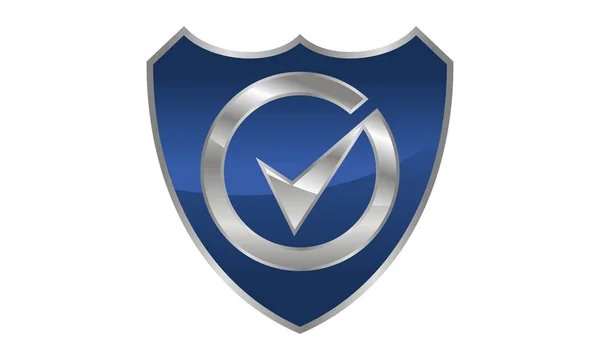 Global Security Logo Design Template Vector — Stock Vector