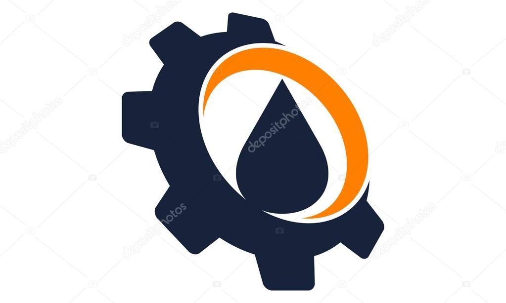 Drop Oil water with gear