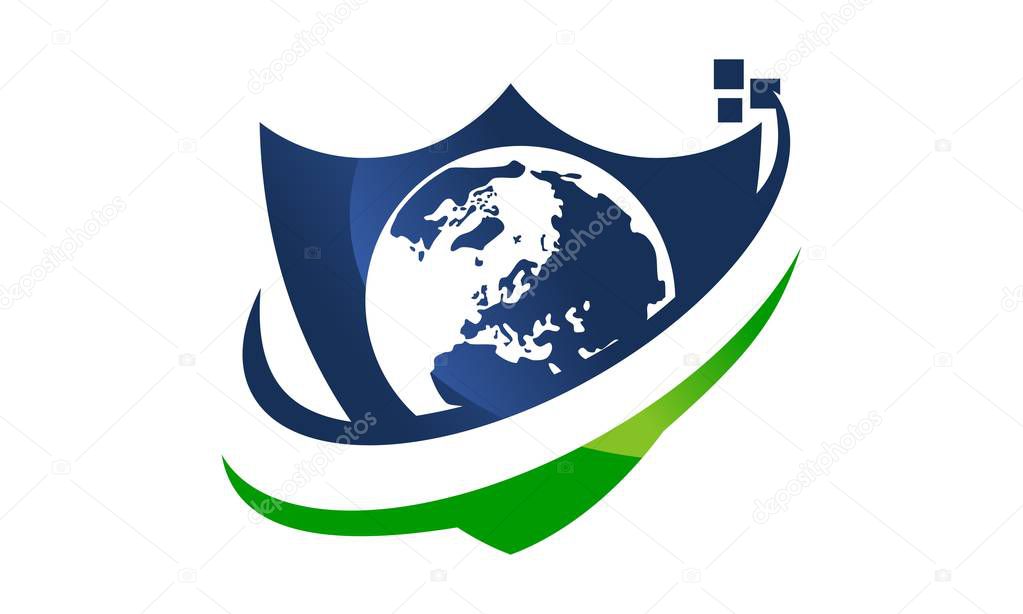Global Security Logo Design Template Vector