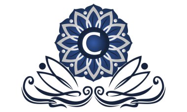 Çiçek zarif simgesi ilk C