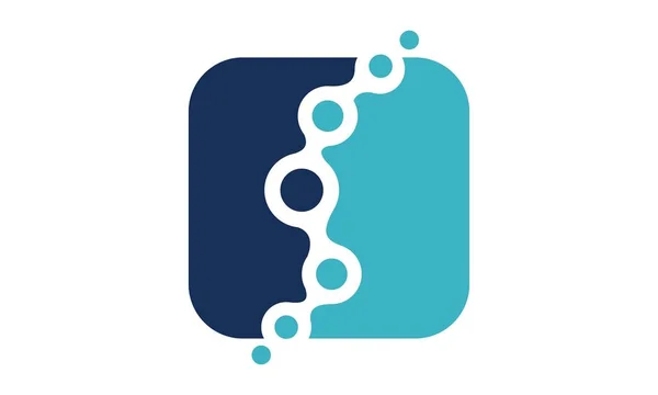 Vloeibare Chiropractie Logo ontwerp sjabloon Vector — Stockvector