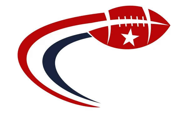 Rugby emblém šablona — Stockový vektor