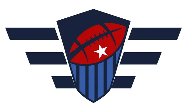 Rugby Emblem mall — Stock vektor