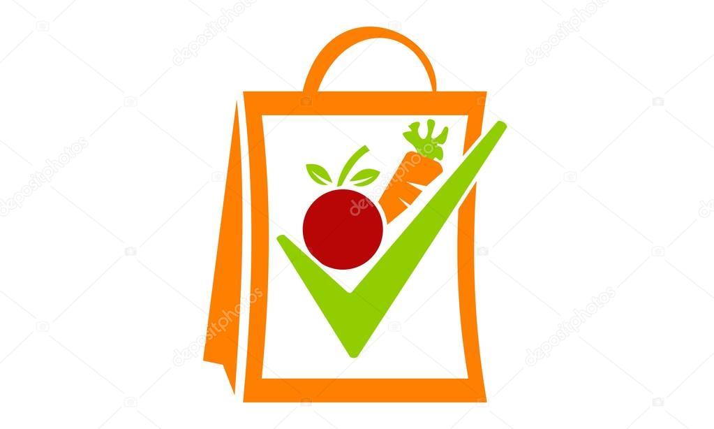 Fruit and Vegetable Store Logo Design Template Vector