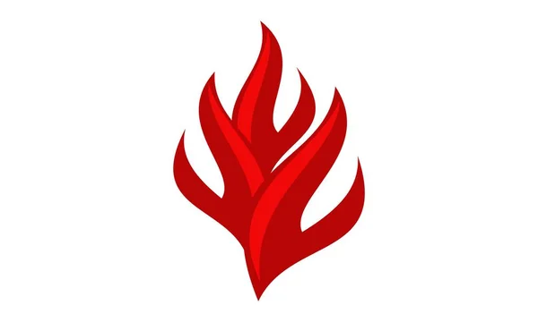 Diseño del logotipo del fuego plantilla vector — Vector de stock