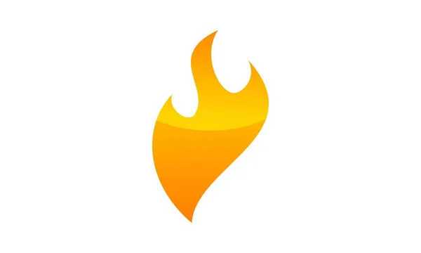 Vector de plantilla de diseño de logotipo moderno de fuego — Vector de stock