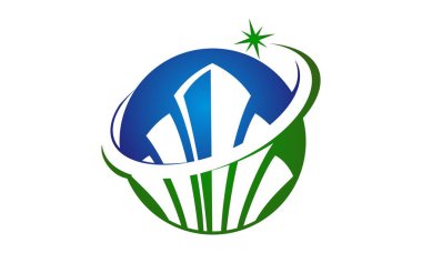 Yatırım çözümler Logo tasarım şablonu vektör