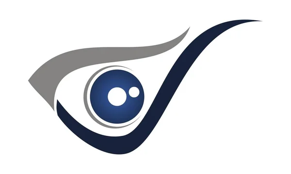 Modèle de conception de logo de soins oculaires vecteur — Image vectorielle