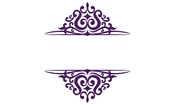 Emblemet mall klassiska Ornament Blank — Stock vektor