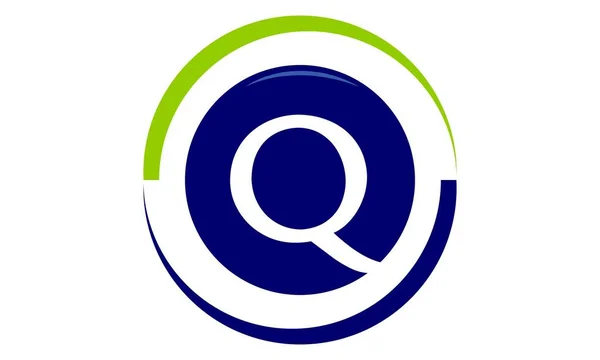 Eye Care megoldások levél Q — Stock Vector