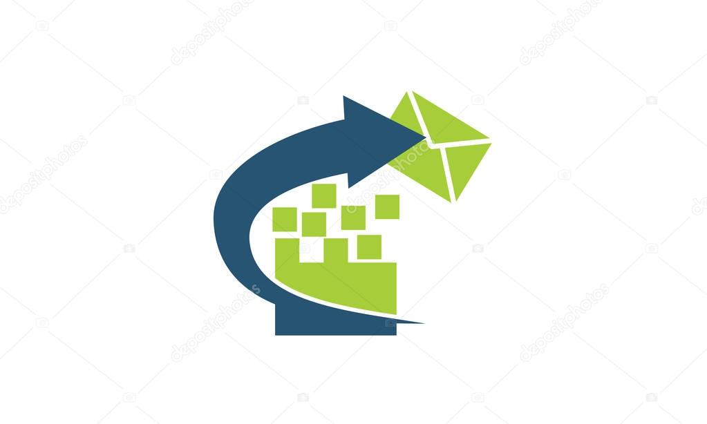 Email Marketing Logo Design Template Vector