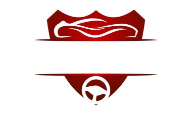 Sürüş Okulu Logo tasarım şablonu vektör