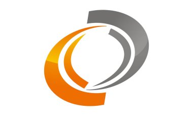 Dinamik döndürme Logo tasarım şablonu vektör