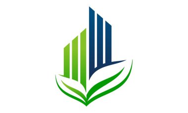 Eko yapı Logo tasarım şablonu vektör