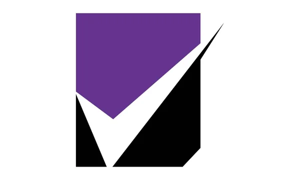 Documento Checklist Logo Design Template Vector —  Vetores de Stock