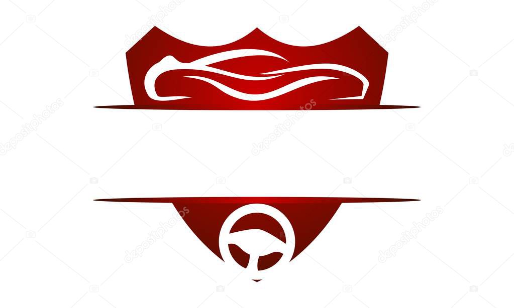 Driving School Logo Design Template Vector