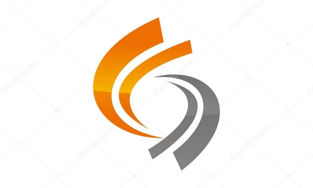 Dynamic Rotation Logo Design Template Vector