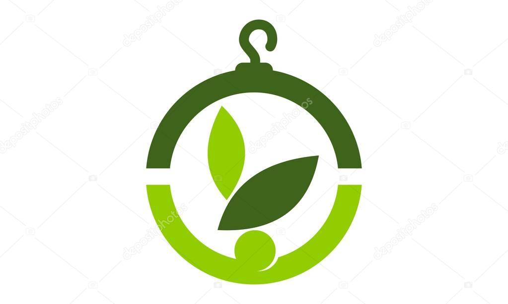 Eco Laundry Logo Design Template Vector