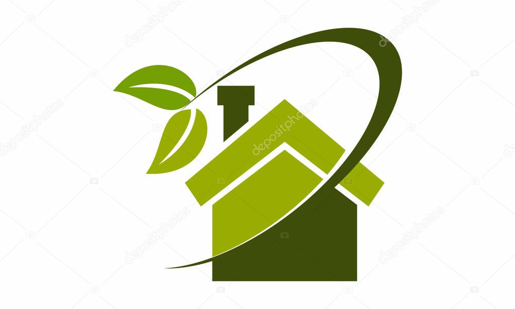Eco Home Insulation Logo Design Template Vector