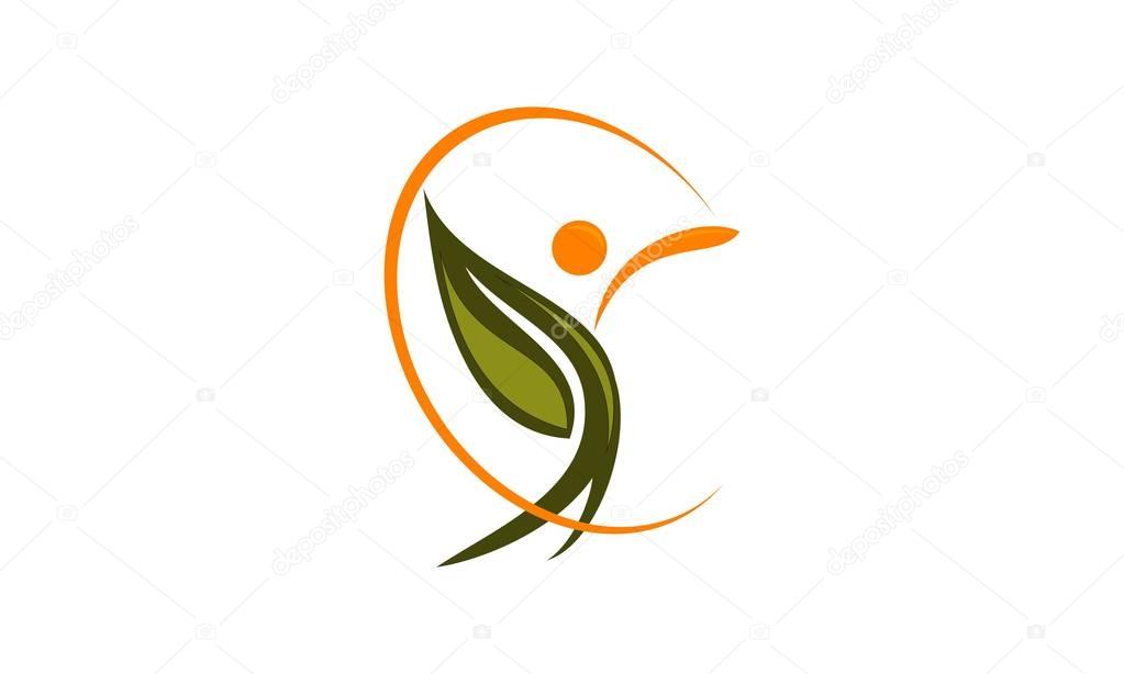 Healthy Life Nature Logo Design Template Vector