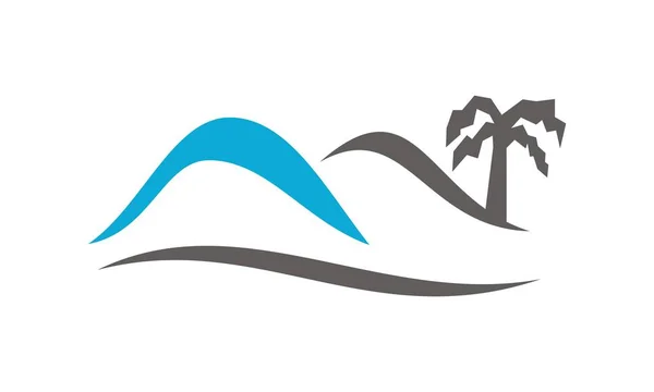 Desert Simple Logo Design Template Vector