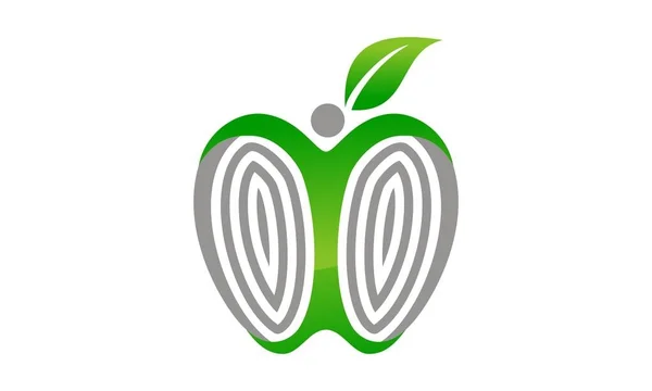 Dieet oplossing Logo ontwerp sjabloon Vector — Stockvector