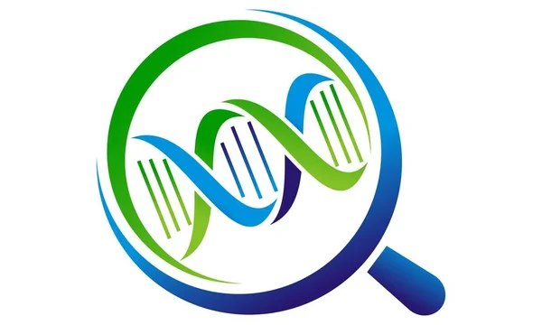 Дизайн логотипу лабораторії ДНК Вектор — стоковий вектор