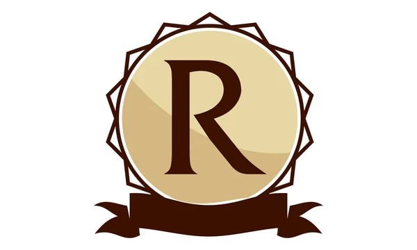Современное письмо с логотипом R — стоковый вектор