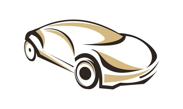 Logo del coche diseño plantilla vector — Archivo Imágenes Vectoriales