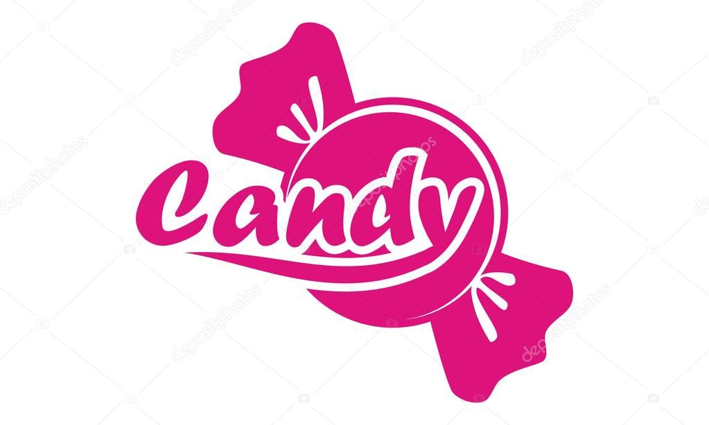 Candy Logo Design Template Vector