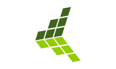 İş Bar Logo tasarım şablonu vektör