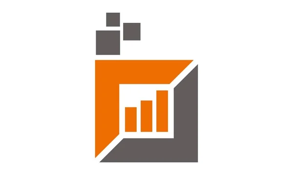 Digital Business Logo Design modelo Vector — Vetor de Stock