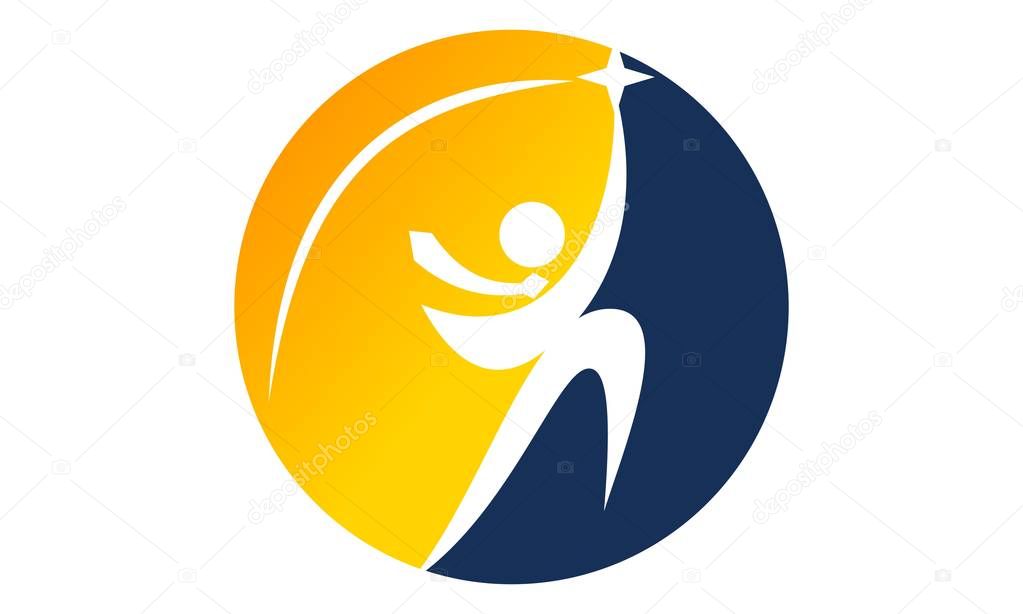 Career Coaching Logo Design Template Vector