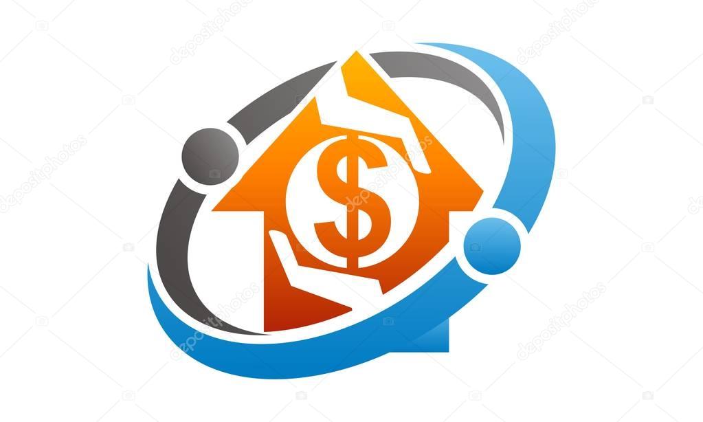 Working from Home Logo Design Template Vector