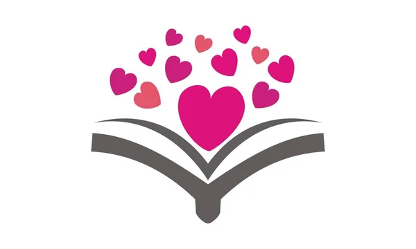 Η αγάπη και το βιβλίο — Διανυσματικό Αρχείο