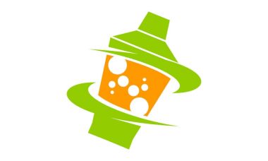 Restoran içki Logo tasarım şablonu vektör