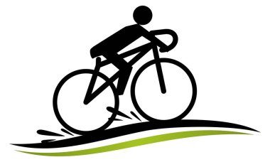 Stilize bisiklet yarışı şablonu