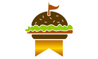 Kral Burger Logo tasarım şablonu vektör
