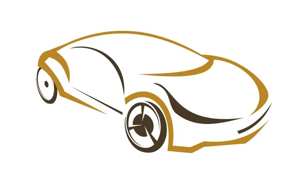 Modèle de conception de logo de voiture vecteur — Image vectorielle