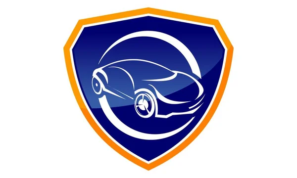 Vector de plantilla de diseño de logotipo de seguro de automóvil — Archivo Imágenes Vectoriales