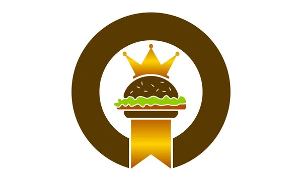 Szablon wektor King Burger Logo — Wektor stockowy