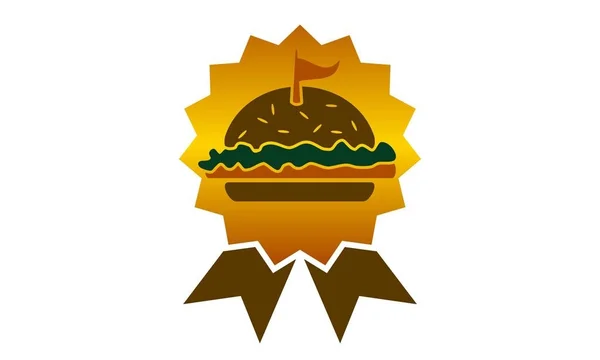 Vector de plantilla de diseño de logotipo de King Burger — Vector de stock
