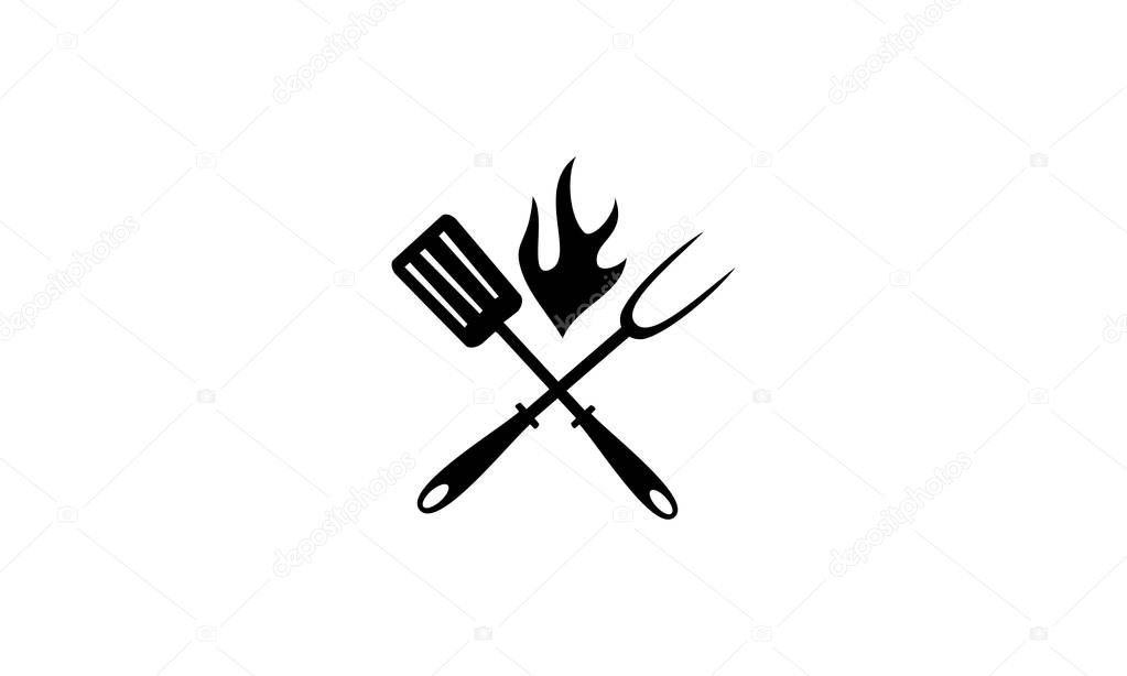 Restaurant barbeques Logo Design Template Vector