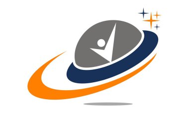 UFO Logo tasarım şablonu vektör